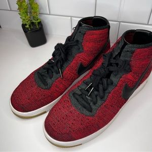 Nike Air Force 1 Ultra Flyknit Mid - Men’s Sz 11 - University Red Black